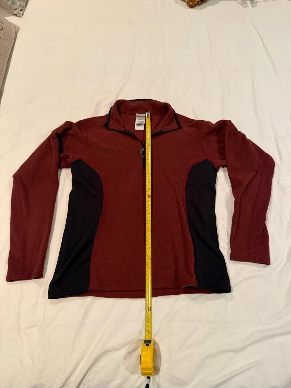 The North Face maroon fleece
